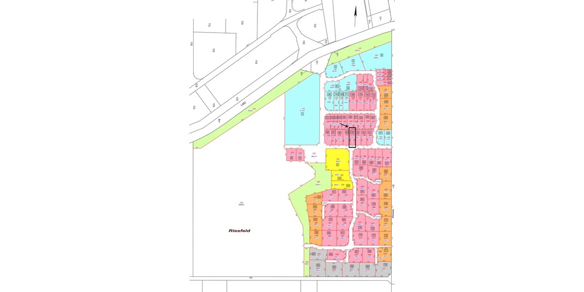 Flächenplan Grundstück Nr. 34